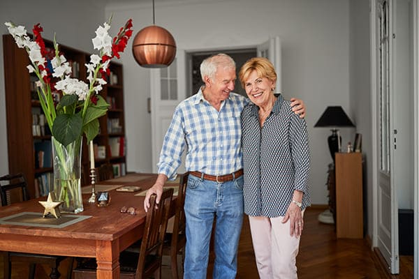 older couple standing together